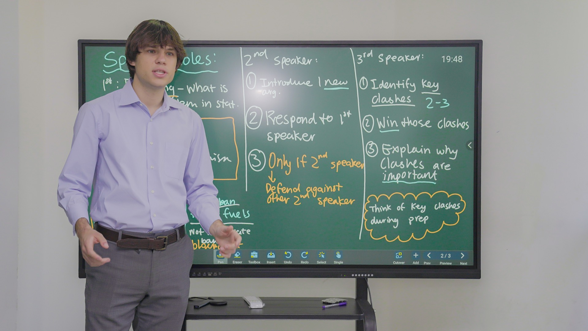 Fundamentals of Public Speaking & Debate II class at Atlantic Ivy Dubai