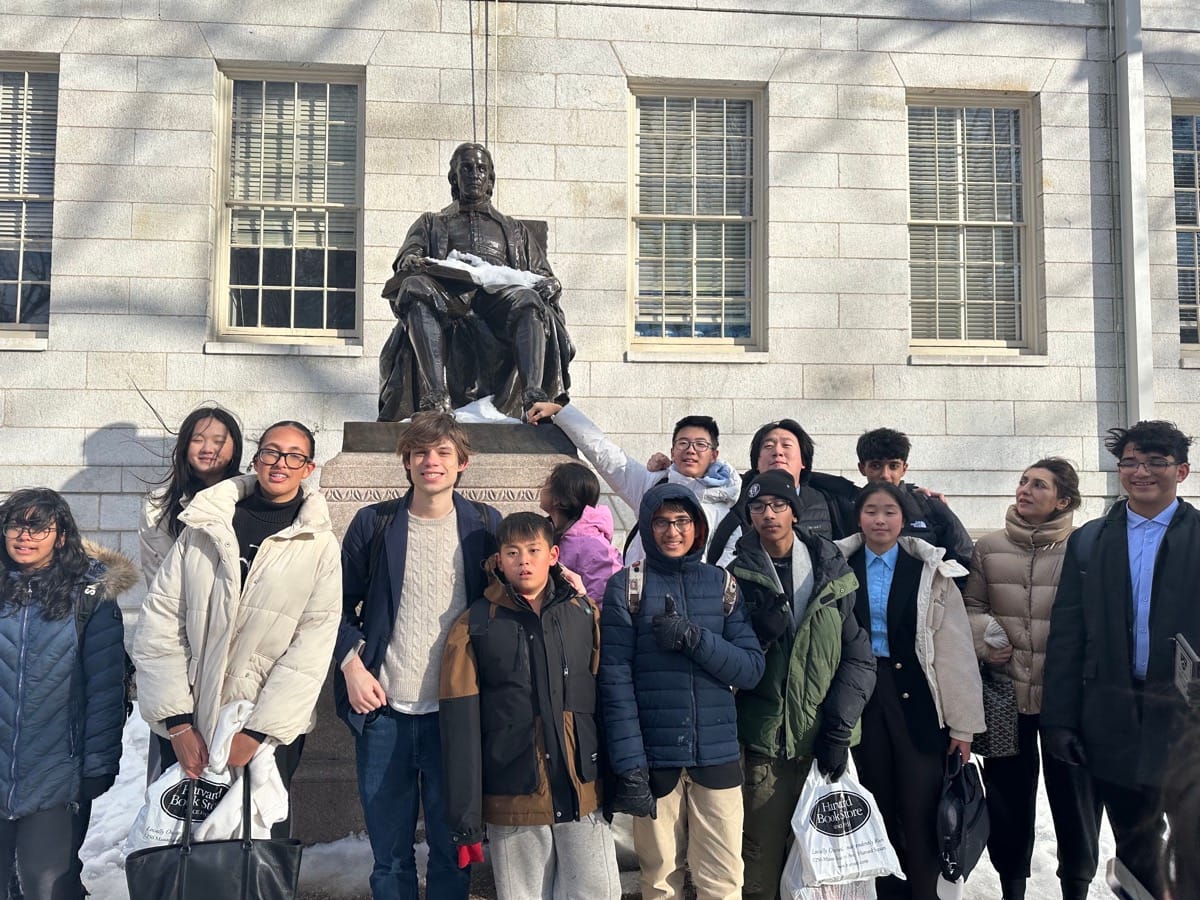 Dubai debate students at Harvard Invitational 2025 tournament - Atlantic Ivy Academy
